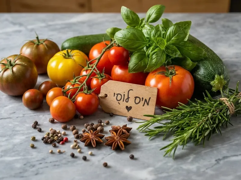 מרכיבים טריים במטבח