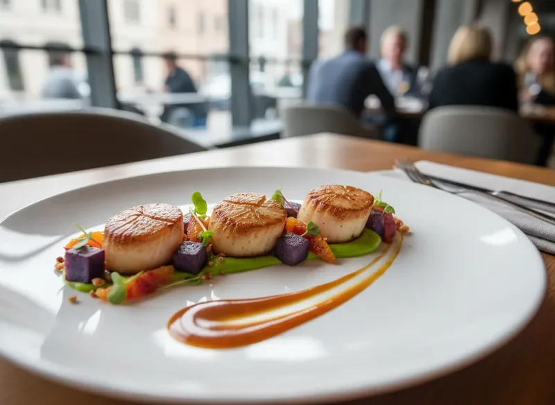 מנה מעוצבת באלגנטיות